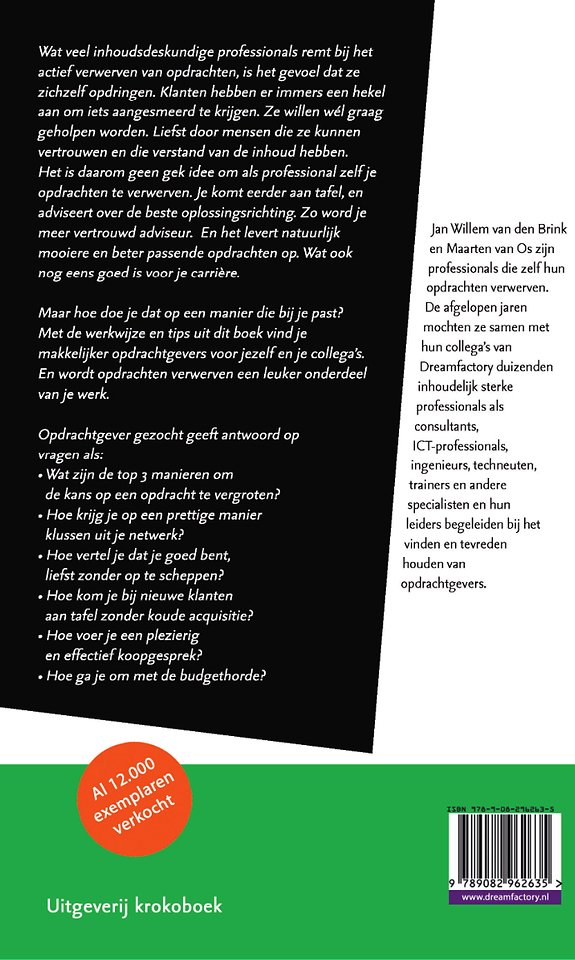 Opdrachtgever gezocht