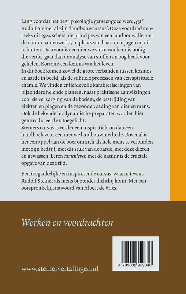 Vruchtbare landbouw op biologisch-dynamische grondslag