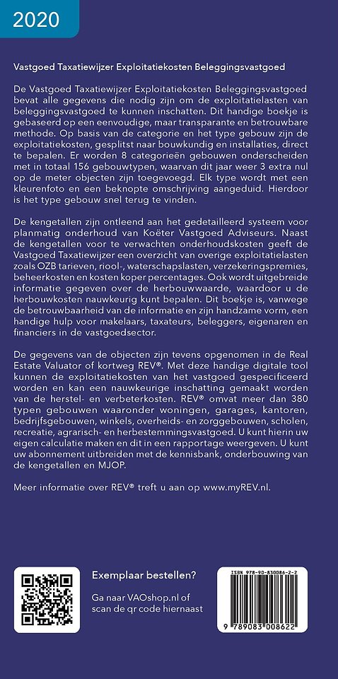 Vastgoed Taxatiewijzer Exploitatiekosten Beleggingsvastgoed 2020