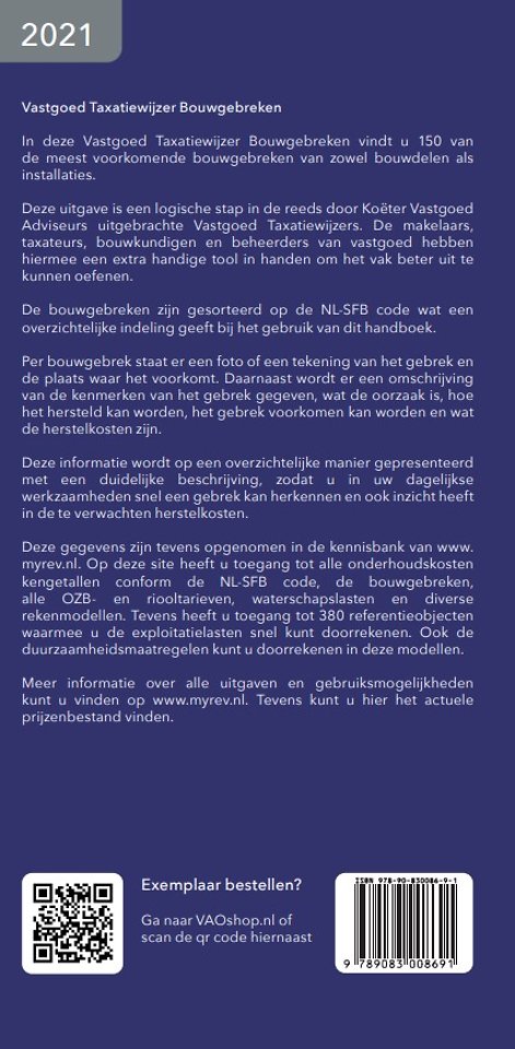 Vastgoed Taxatiewijzer Bouwgebreken 2021