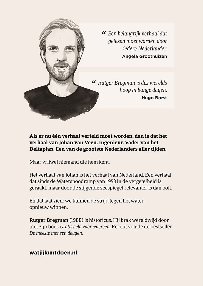 Het water komt