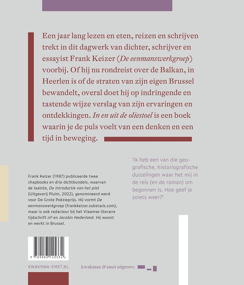 In en uit de oliestoel