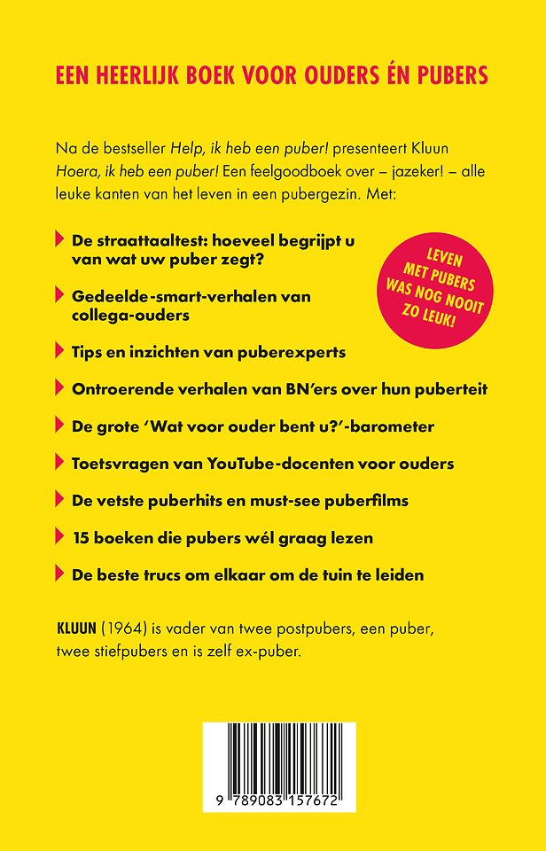 Hoera, ik heb een puber!