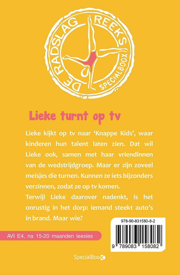 Lieke turnt voor tv