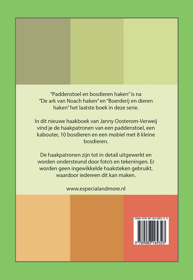 Paddenstoel en bosdieren haken