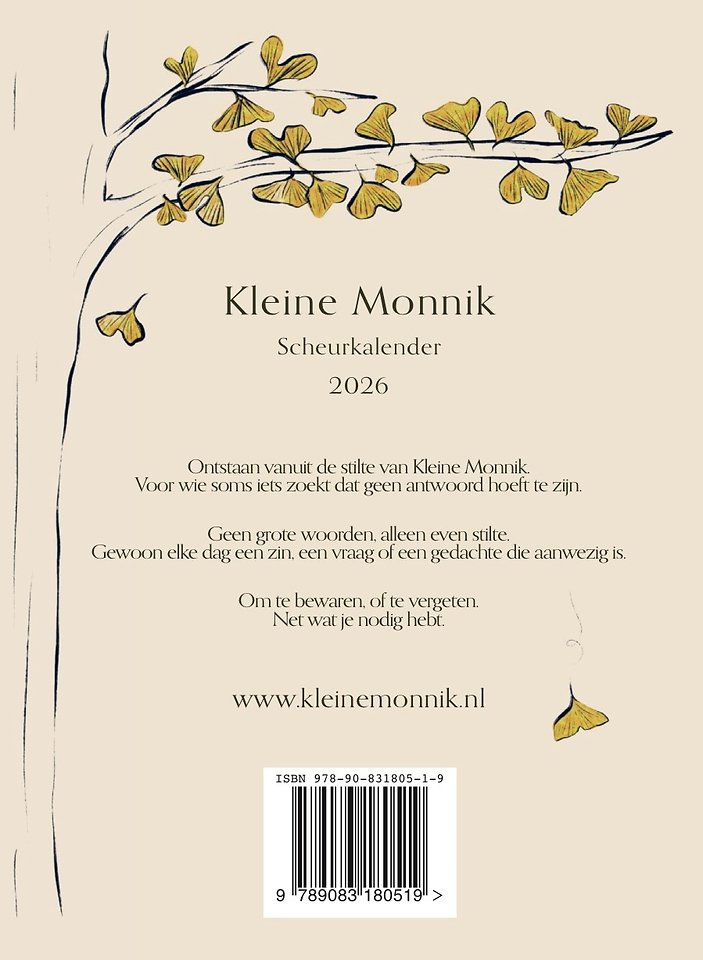 Kleine Monnik Scheurkalender 2026