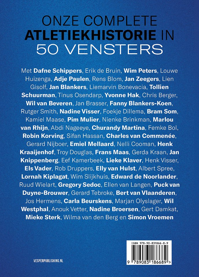 De canon van de Nederlandse atletiek