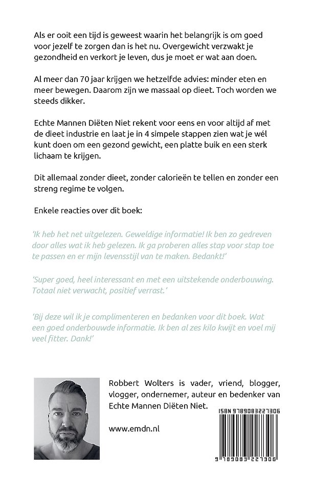 Echte mannen diëten niet