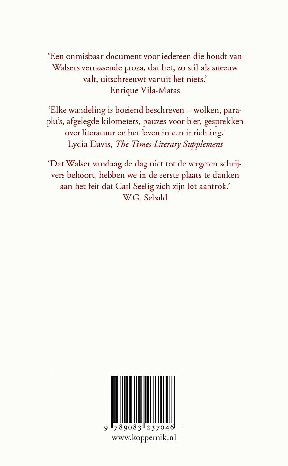 Wandelingen met Walser