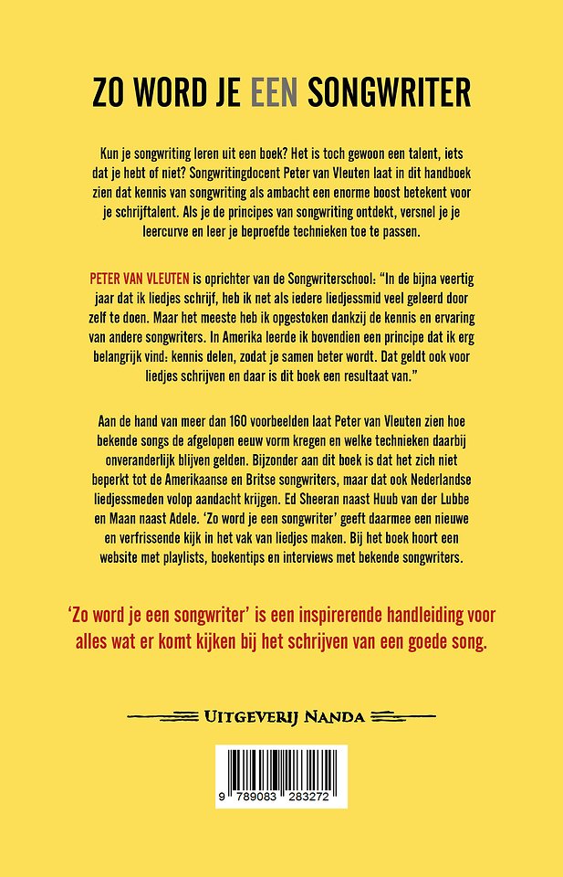 Zo word je een songwriter