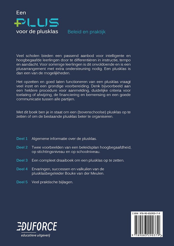 Een plus voor de plusklas