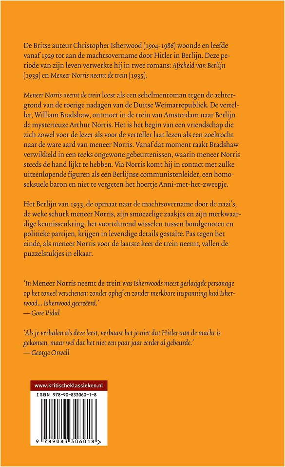 Meneer Norris neemt de trein