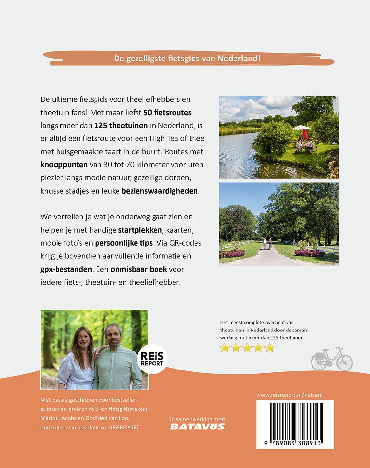 De theetuinen fietsgids van Nederland