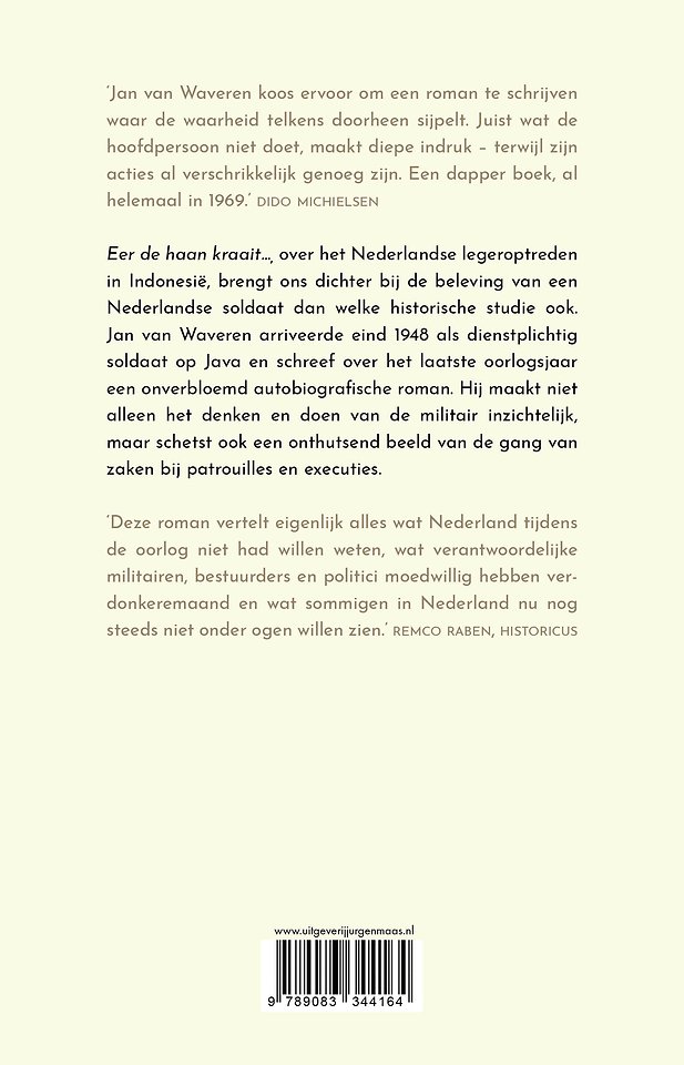 Eer de haan kraait