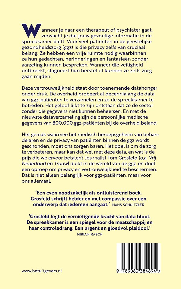 De spreekkamer is lek