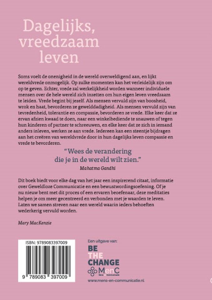 Dagelijks vreedzaam leven