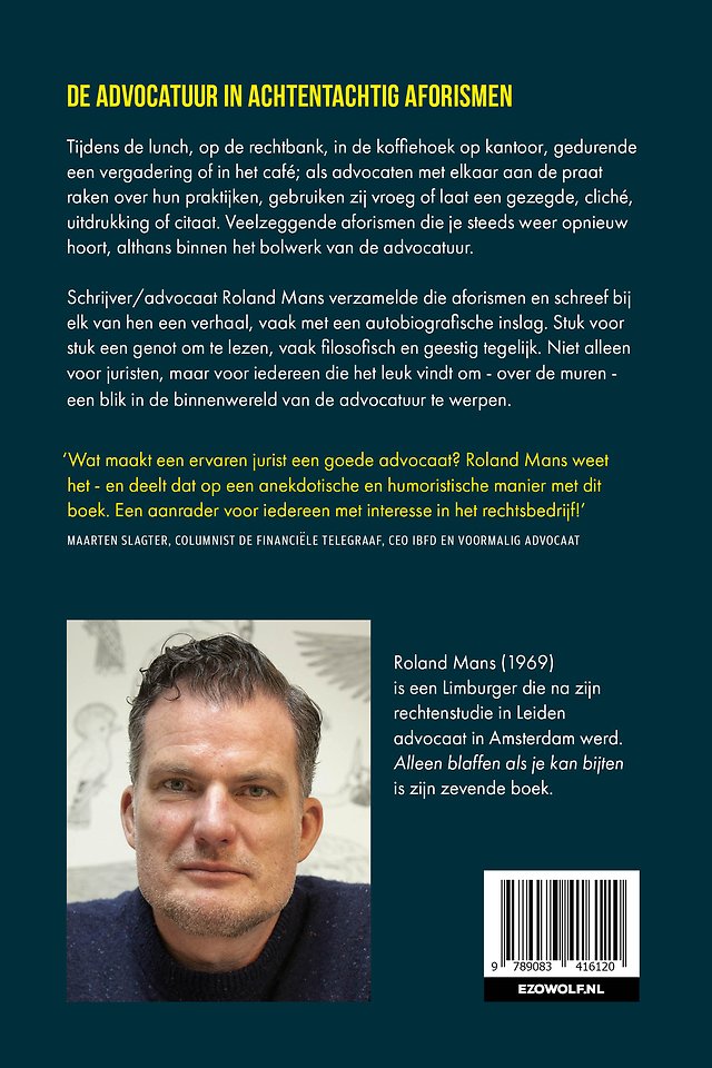 Alleen blaffen als je kan bijten