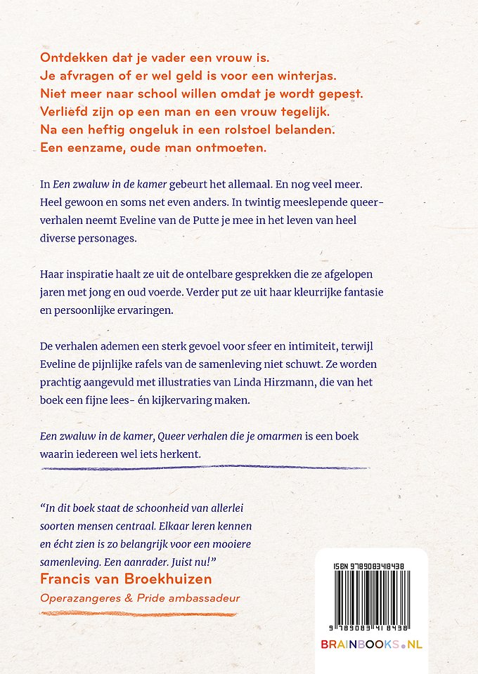 Een zwaluw in de kamer