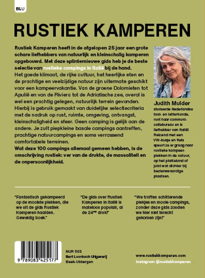 Rustiek kamperen Italië