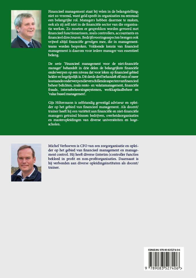 Financieel management voor de niet-financiële manager, deel 3: Financiële beheeraspecten