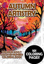 Autumn Artistry - Premium Adult Color By Number Coloring Book