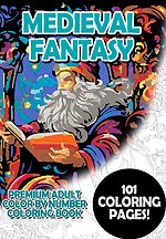 Medieval Fantasy - Premium Adult Color By Number Coloring Book