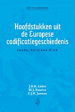 Hoofdstukken uit de Europese codificatiegeschiedenis