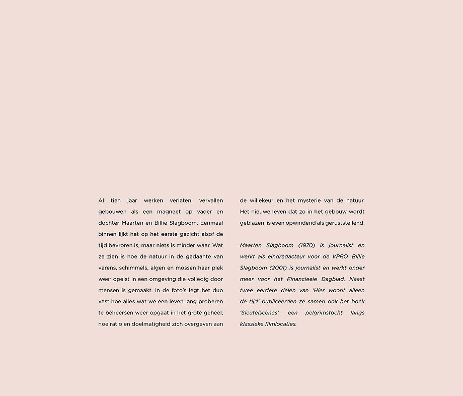 Hier woont alleen de tijd