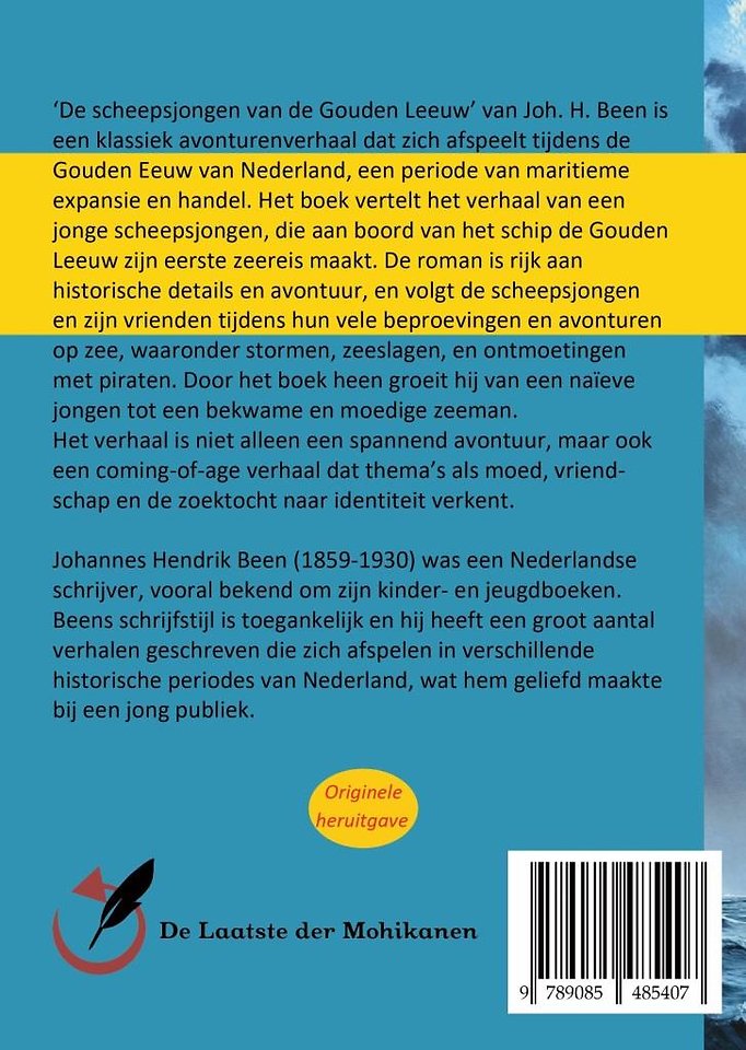 De scheepsjongen van de 'Gouden Leeuw'