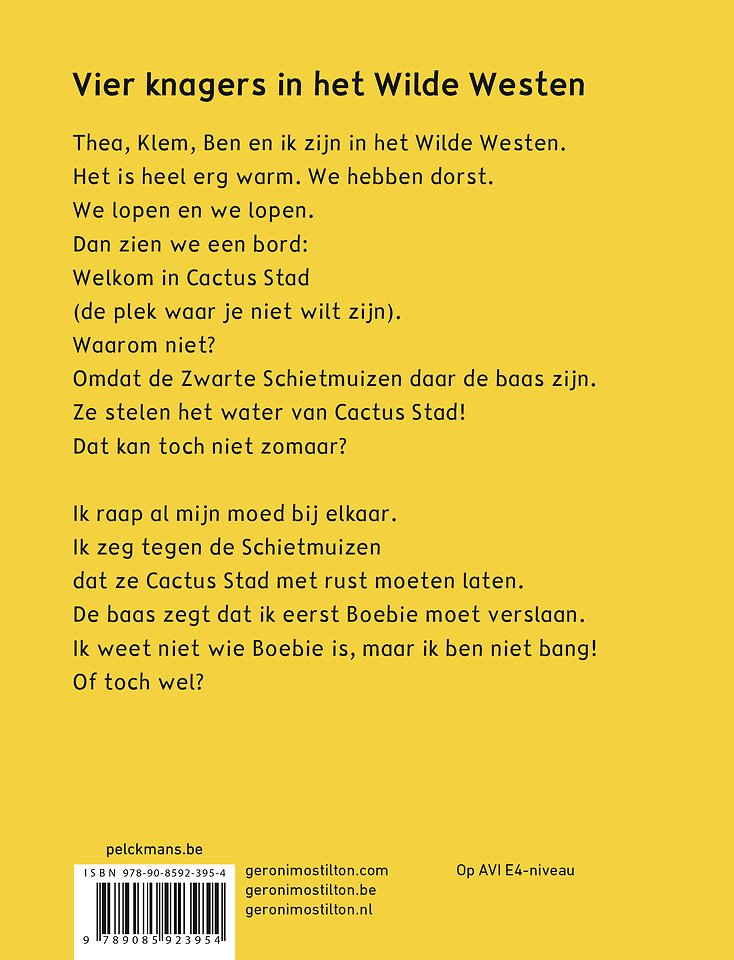 Makkelijk lezen - Vier knagers in het Wilde Westen