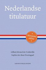 Nederlandse titulatuur Nederlandse titulatuur