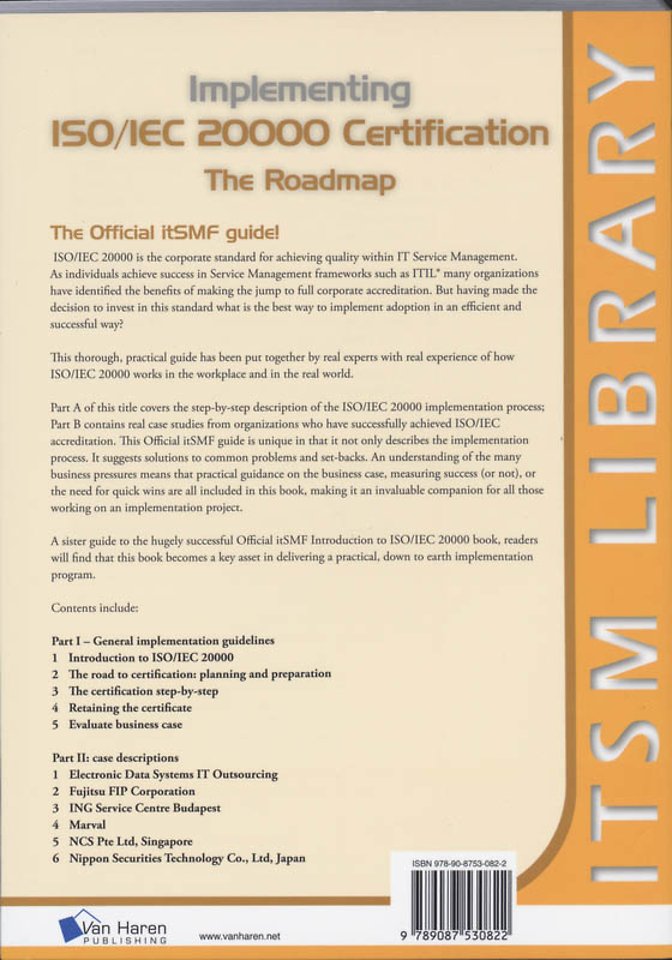 Implementing ISO/IEC 20000 Certification