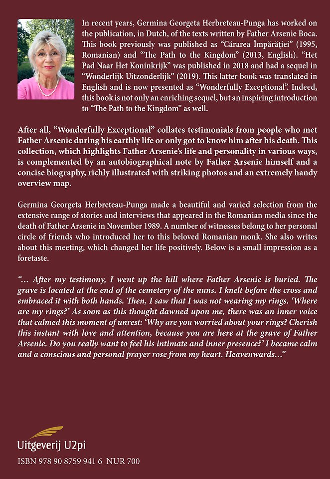 Father Arsenie Boca, Wonderfully Exceptional