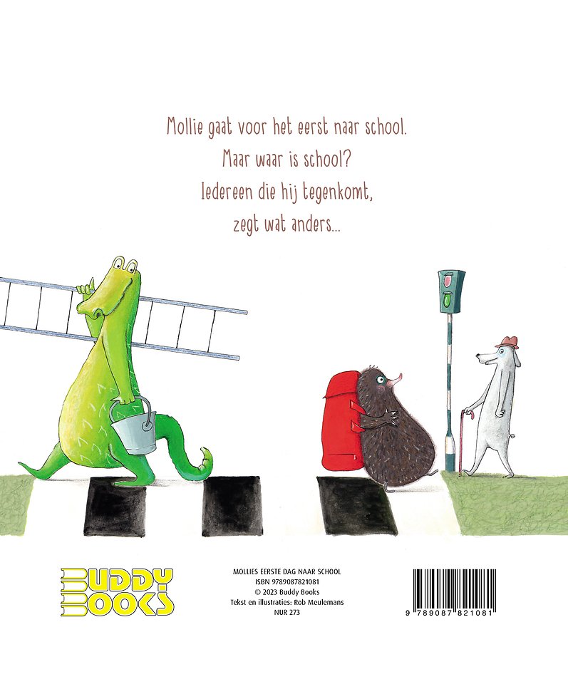Mollies eerste dag naar school