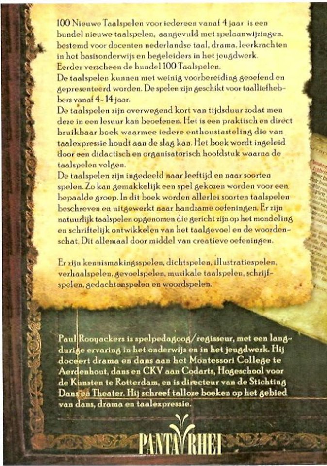 Honderd nieuwe taalspelen