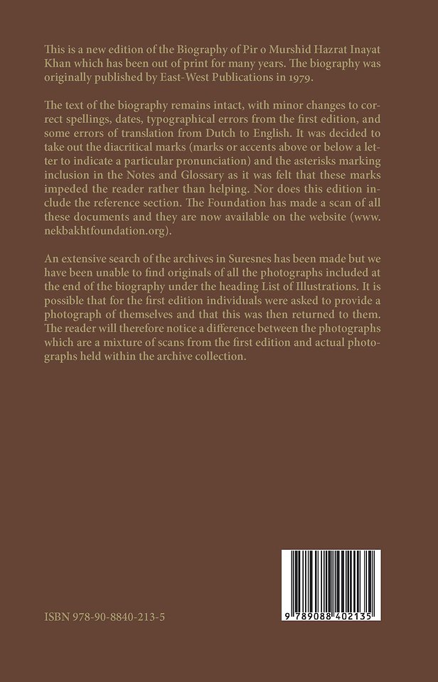 The Biography of Pir-o-Murshid Inayat Khan