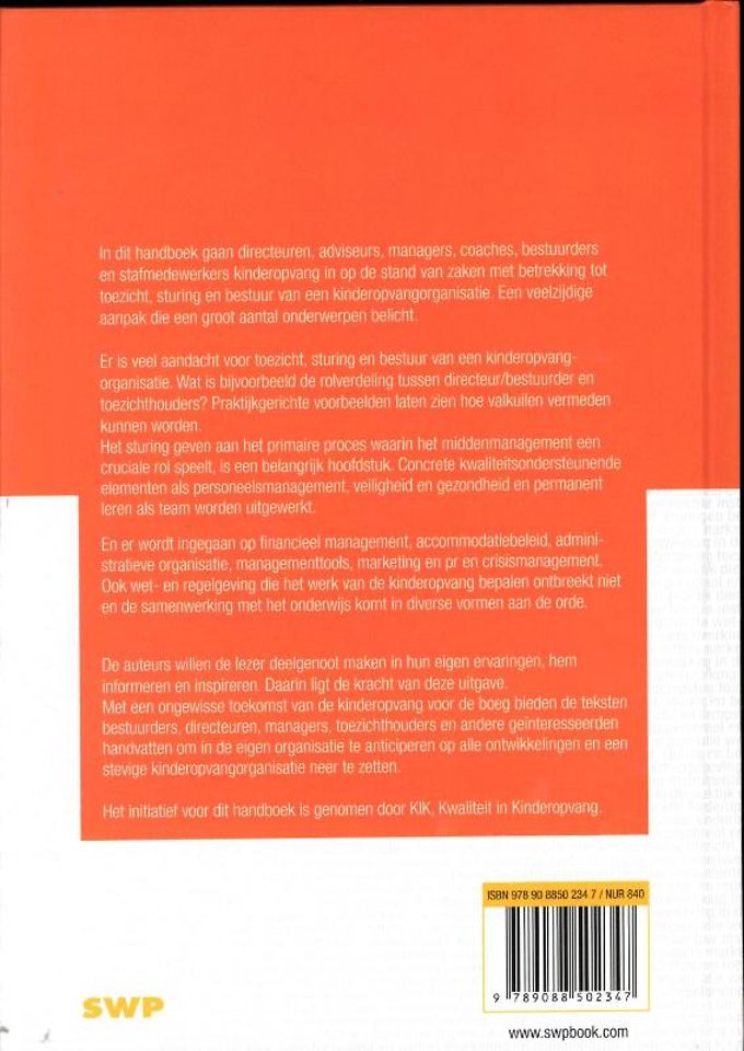 Handboek management kinderopvang