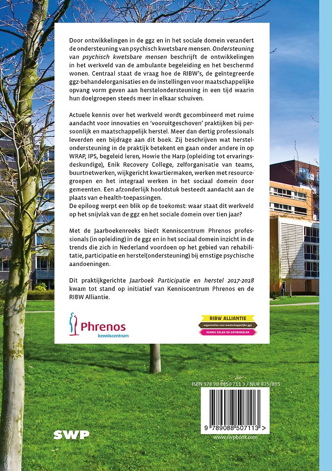 Ondersteuning van psychisch kwetsbare mensen