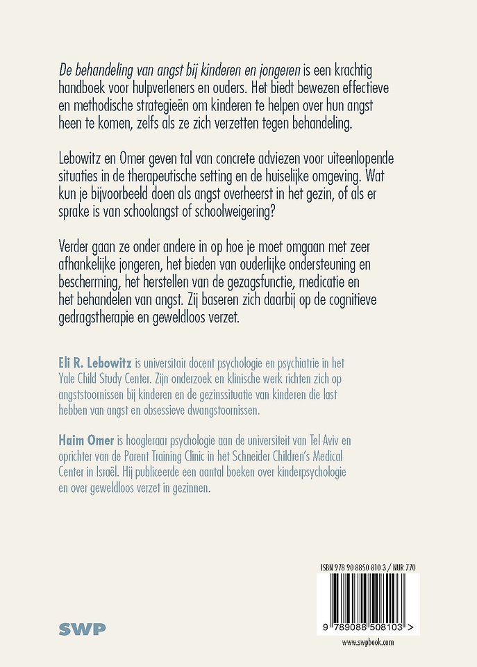 De behandeling van angst bij kinderen en jongeren