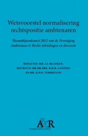 Wetsvoorstel normalisering rechtspositie ambtenaren