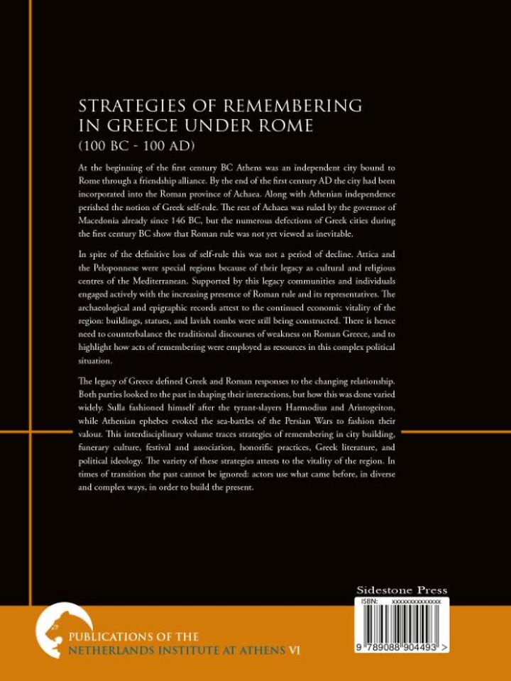 Strategies of remembering in greece under Rome 100 bc - 100 ad