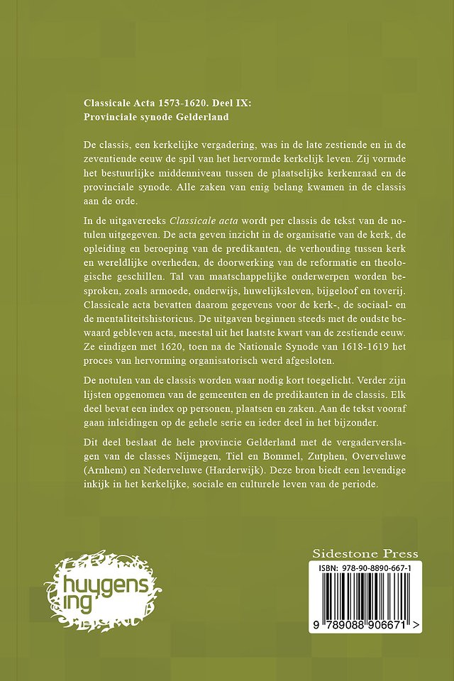 Classicale Acta 1573-1620 IX Band 2