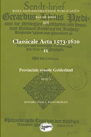 Classicale Acta 1573-1620 IX Band 2