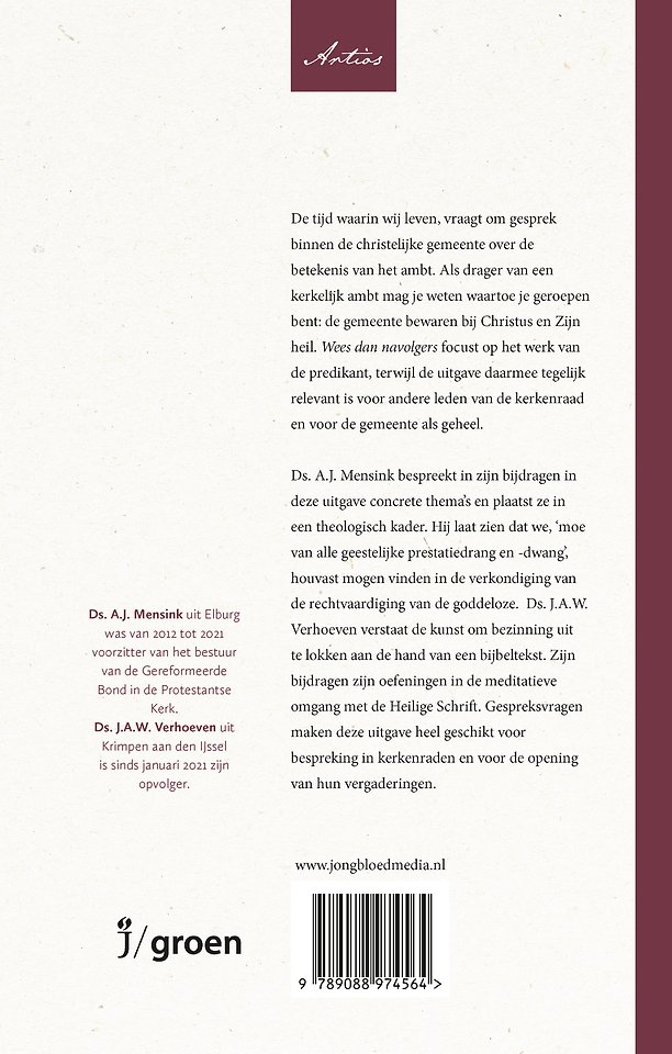 Wees dan navolgers