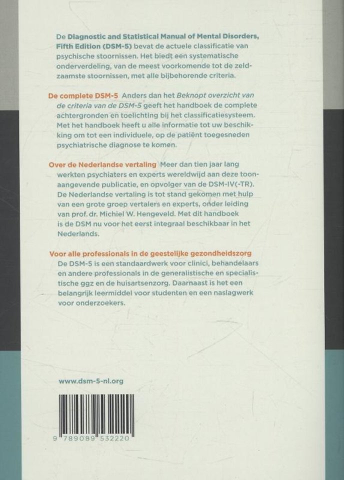 Handboek voor de classificatie van psychische stoornissen