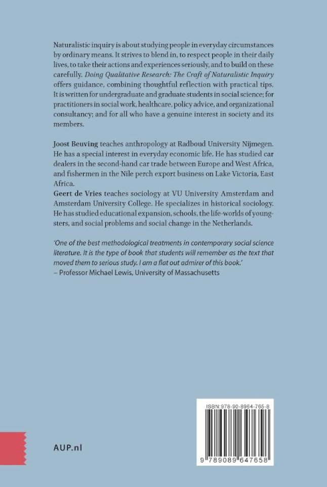 Doing qualitative research