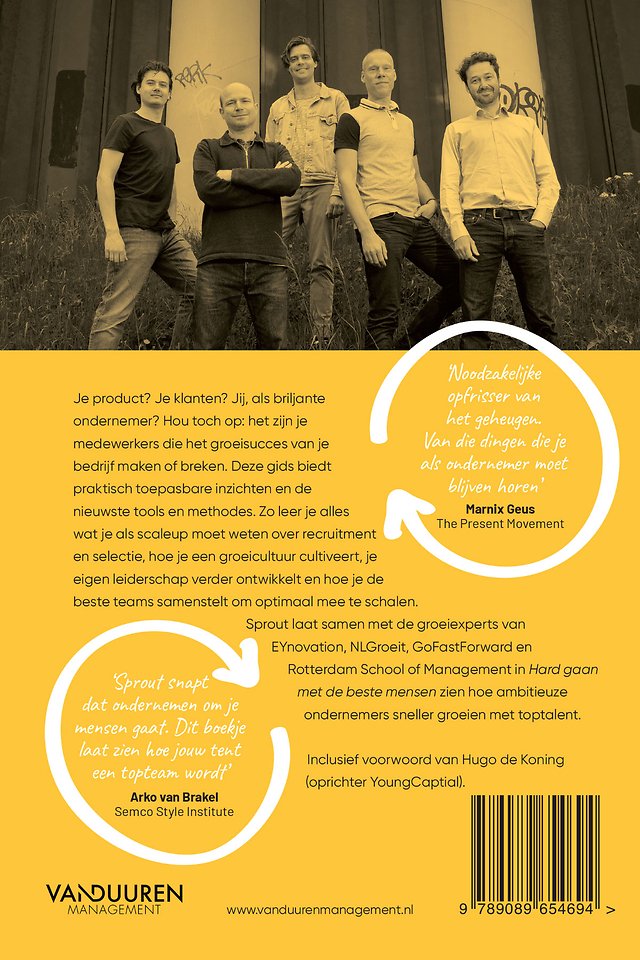 Hard gaan met de beste mensen - Sprout Groeigids voor startups en scaleups