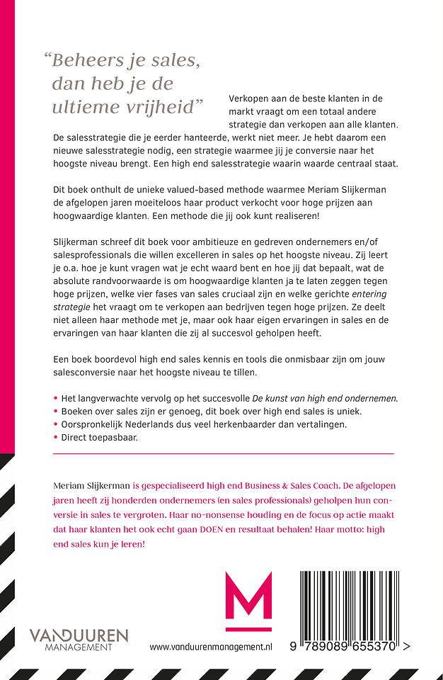 De kunst van high end sales