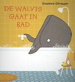 De walvis gaat in bad