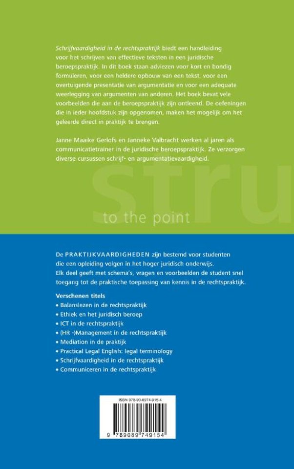 Schrijfvaardigheid in de rechtspraktijk